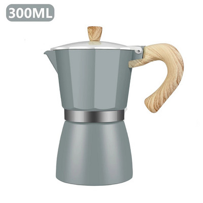 Vintage Aparat za espresso s drvenom ručkom Moka Lonac Klasični talijanski i kubanski Alati za pripremu piva Cafetera 150 ml 300 ml Dodaci za kafić