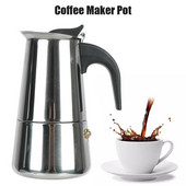 Mocha Espresso Latte Stovetop Filter 2/4/6/9 šalica Lonac za aparat za kavu Posuda za kavu od nehrđajućeg čelika za kuhinju Moka aparat za kavu