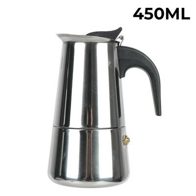 Mocha Espresso Latte Stovetop Filter 2/4/6/9 šalica Lonac za aparat za kavu Posuda za kavu od nehrđajućeg čelika za kuhinju Moka aparat za kavu