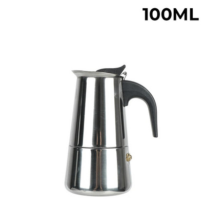 Mocha Espresso Latte Stovetop Filter 2/4/6/9 šalica Lonac za aparat za kavu Posuda za kavu od nehrđajućeg čelika za kuhinju Moka aparat za kavu