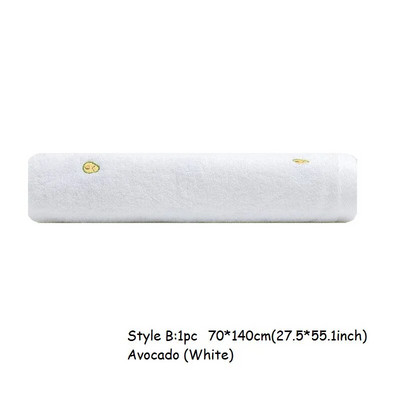 Хавлиена кърпа за баня от чист памук Луксозна висококачествена хавлиена кърпа за баня с принт авокадо Меки супер абсорбиращи плажни кърпи за възрастни 70x140 см