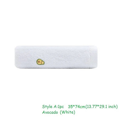 Хавлиена кърпа за баня от чист памук Луксозна висококачествена хавлиена кърпа за баня с принт авокадо Меки супер абсорбиращи плажни кърпи за възрастни 70x140 см