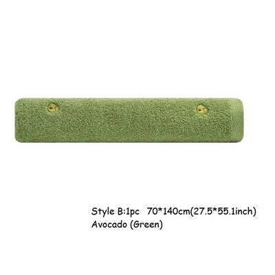 Хавлиена кърпа за баня от чист памук Луксозна висококачествена хавлиена кърпа за баня с принт авокадо Меки супер абсорбиращи плажни кърпи за възрастни 70x140 см