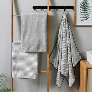Σετ πετσέτες μπάνιου από μπαμπού με γκρι ίνες Πετσέτες μπάνιου σπιτιού για ενήλικες Απορροφητική πετσέτα προσώπου χοντρή σκανδιναβική πετσέτα μπάνιου JFX002