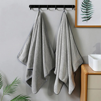 Комплект сиви кърпи от бамбукови влакна Домашни кърпи за баня за възрастни Абсорбираща дебела скандинавска кърпа за баня JFX002