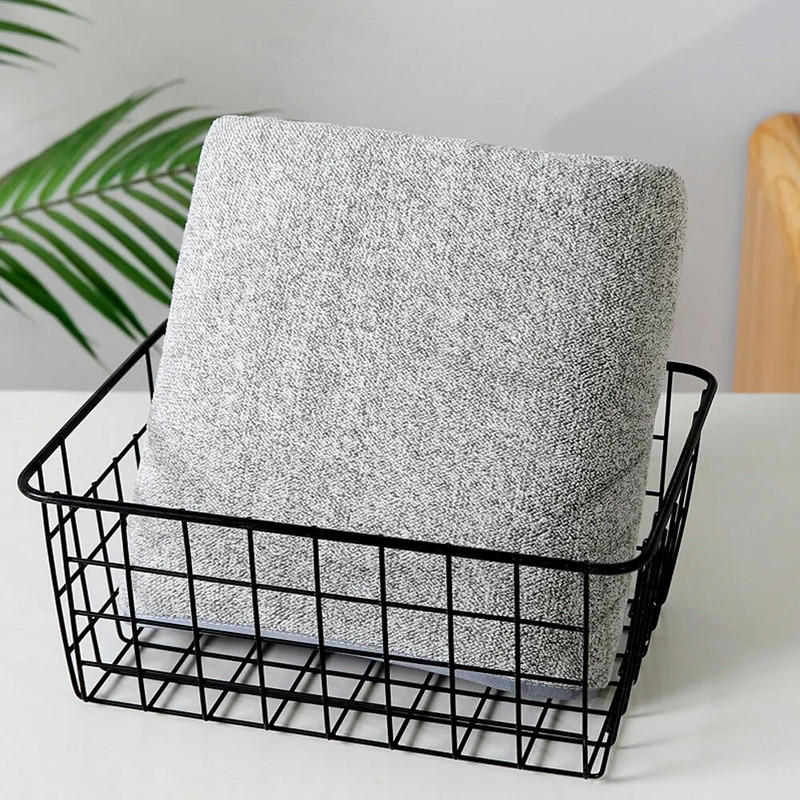 Комплект сиви кърпи от бамбукови влакна Домашни кърпи за баня за възрастни Абсорбираща дебела скандинавска кърпа за баня JFX002