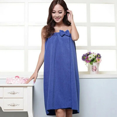 Bowknot Микрофибърни влакна Баня Beach SPA Абсорбираща кърпа Wrap Хавлиена кърпа