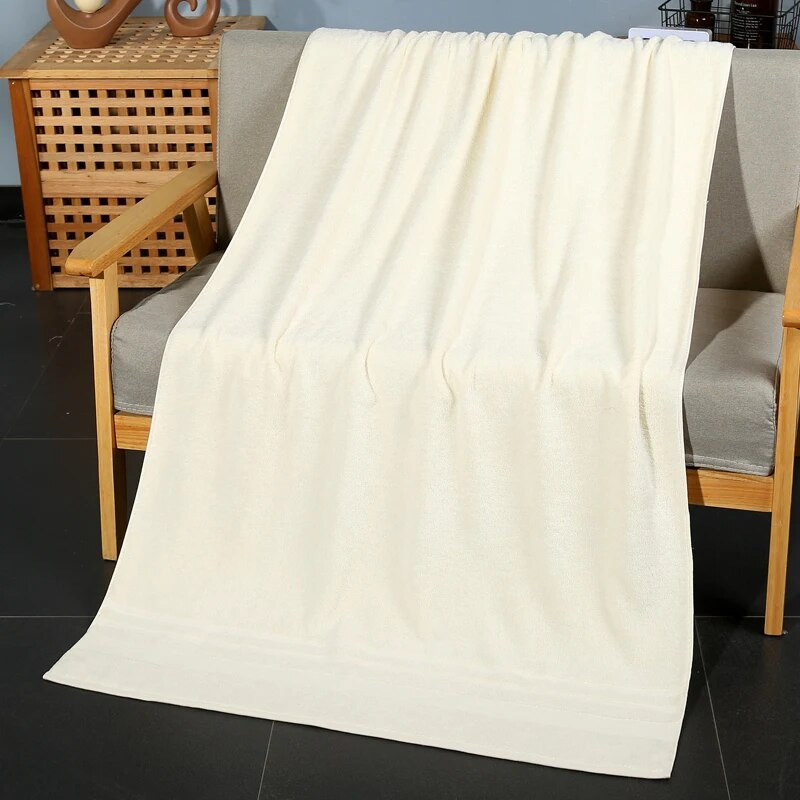 Голям чаршаф за баня 100% памук Халат за баня Луксозна мека кърпа за възрастни за домашен текстил Хавлии за баня и сауна Комплекти за баня