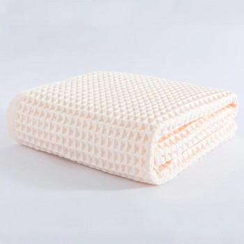 1 τεμάχιο 70x140 cm υψηλής ποιότητας 100% βαμβακερή πετσέτα μπάνιου με βάφλα για ενήλικες Μαλακή απορροφητική πετσέτα μπάνιου σπιτιού