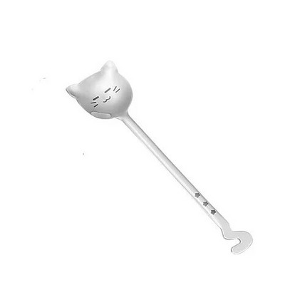 Mini Coffee Spoon Accessories Stirring Cute Cat Dessert Spoon 304 Stainlessl посуда Cucharas Café Cuchara ложка Cuillère 스푼 티스푼