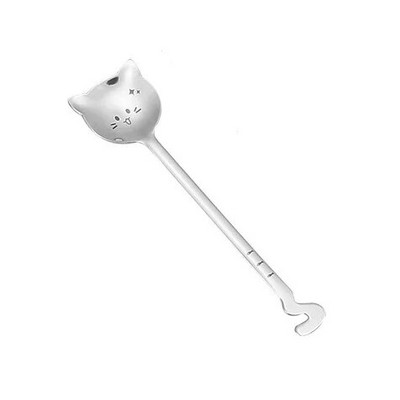 Mini Coffee Spoon Accessories Stirring Cute Cat Dessert Spoon 304 Stainlessl посуда Cucharas Café Cuchara ложка Cuillère 스푼 티스푼