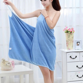 Γυναικεία μαλακή πετσέτα μπάνιου για ενήλικες Γυναικεία μπουρνούζι μικροϊνών για ντους για ενήλικες για υφάσματα σπιτιού Πετσέτες μπάνιου και σάουνας που στεγνώνουν γρήγορα