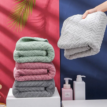 Πυκνή μεγάλη πετσέτα μπάνιου, πετσέτα εξαιρετικά λεπτών ινών, μαλακή και εξαιρετικά απορροφητική πετσέτα μπάνιου για γυναίκες και άνδρες, κομμωτήριο αισθητικής