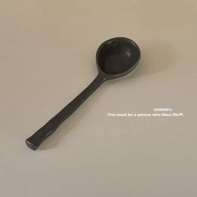 Keramička žlica s dugom drškom Alati za ispijanje kave i čaja Kuhinjski pribor Posuđe za jelo Posuđe za miješanje kolača Žličica za desert za juhu