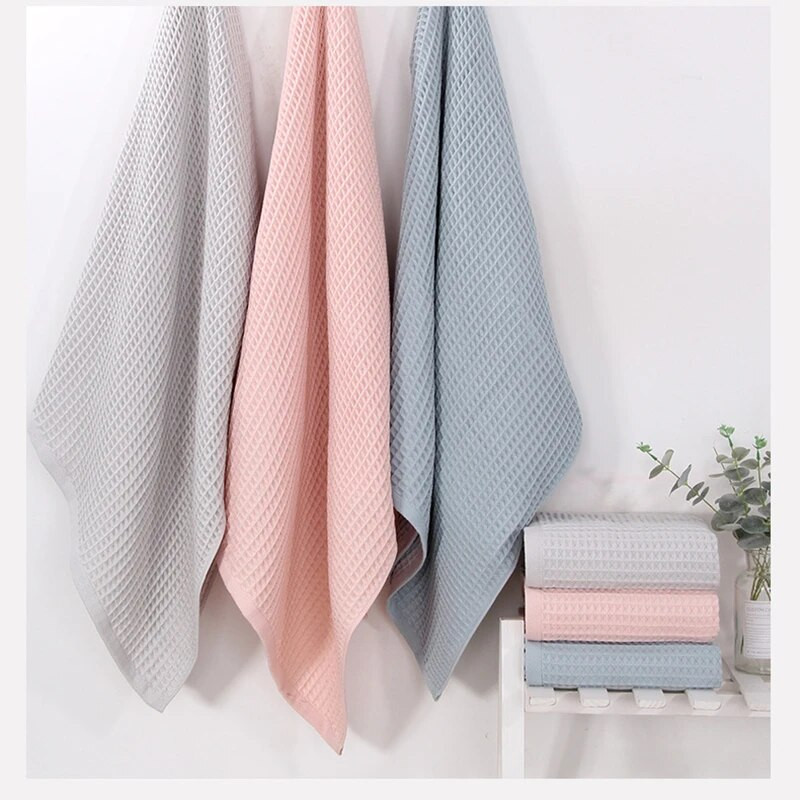 Komplet pamučnih ručnika za lice s vaflom za odraslu djecu, muškarce, žene 70*140 34*74 CM, besplatna dostava