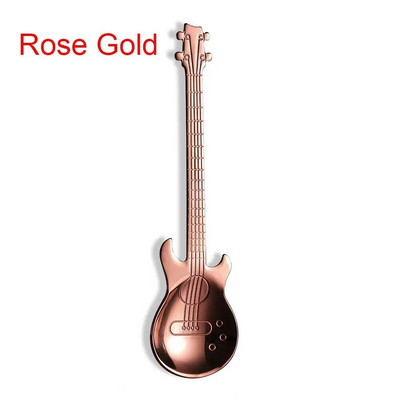 Kavos reikmenys Cukraus Šaukšteliai Arbatiniai Šaukšteliai Muzikiniai Kavos Šaukšteliai Kavos šaukšteliai Nerūdijančio plieno Gitaros formos Kavos Arbatiniai Šaukšteliai