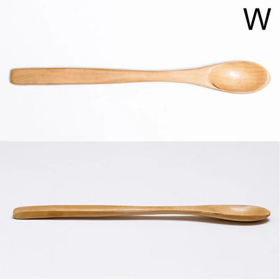 Дървена лъжица с дълга дръжка в японски стил Пръчка за разбъркване на кафе Чай Десертна лъжица Лъжица за смесване на супа Прибори за хранене Кухненски принадлежности