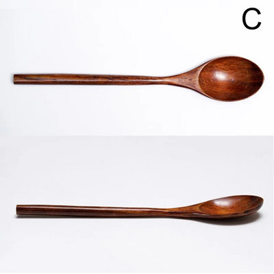 Дървена лъжица с дълга дръжка в японски стил Пръчка за разбъркване на кафе Чай Десертна лъжица Лъжица за смесване на супа Прибори за хранене Кухненски принадлежности