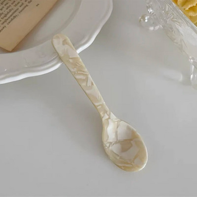 11 cm-es színes akril jégkanál krém kávé kaviár kanál bekeverő kanalak desszert teáskanál kézműves konyhai eszközök fényképes kellékek