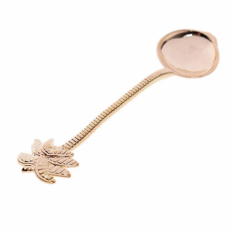 1PC Vintage kraljevski stil Stablo kokosa Čaj Žličica za kavu Sladoled Mali ukrasni poklon od cinka za zabavu u baru Retro Žličica za kavu Vruće