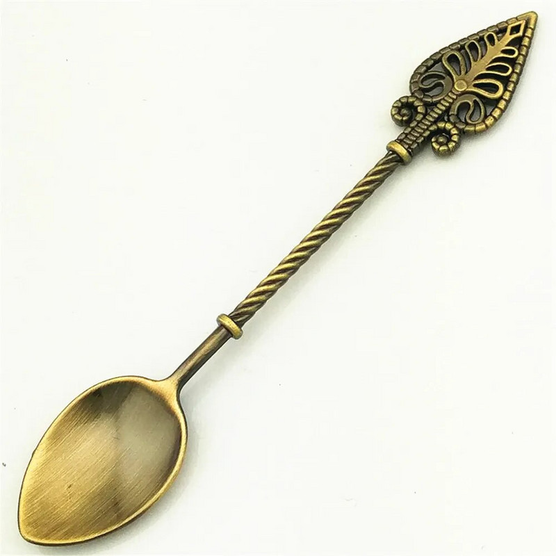 Vintage uzorak Žlica za kavu s dugom drškom Žlica za desert Žličica za čaj Žličica za juhu Izvrsno kuhinjsko posuđe Žličica Dekor