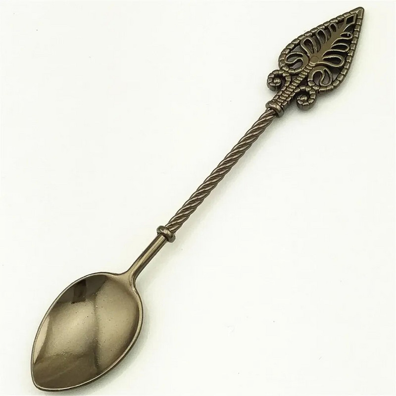 Vintage uzorak Žlica za kavu s dugom drškom Žlica za desert Žličica za čaj Žličica za juhu Izvrsno kuhinjsko posuđe Žličica Dekor