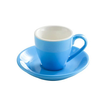 80 ml Керамична чаша за кафе и чинийка Чаши за еспресо Порцелан следобедна чаша за чай Чаша за закуска Мляко Сладки керамични чаши на едро