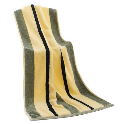 Sportski Ručnik za kupanje Tuš Fitnes Plaža Mekani pamuk Prijatan za kožu Debeli prugasti upijajući vodu Kućni dar Brzo sušeći Veliki