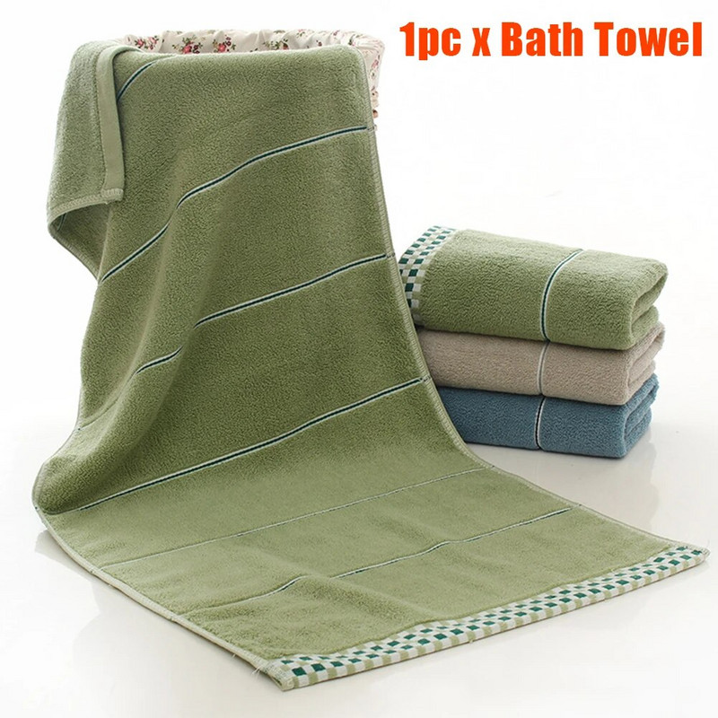 Sportski Ručnik za kupanje Tuš Fitnes Plaža Mekani pamuk Prijatan za kožu Debeli prugasti upijajući vodu Kućni dar Brzo sušeći Veliki