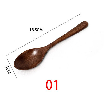 Drvena žlica Drvena japanska dugačka ručka za miješanje kave Čaj Žlica za desert Žličica za miješanje juhe Kuhinjsko posuđe