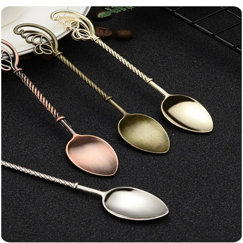 Креативна антична реплика Персонализирано многофункционално кафе Сладолед Смесена десертна лъжица Ръчно изработена декорация на маса Кухненски инструменти