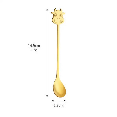 1vnt mielas kavos desertinis šaukštas šakutė nerūdijančio plieno maišymo šaukštas ledų pyrago priedai Virtuvės baro desertinis kavos indai