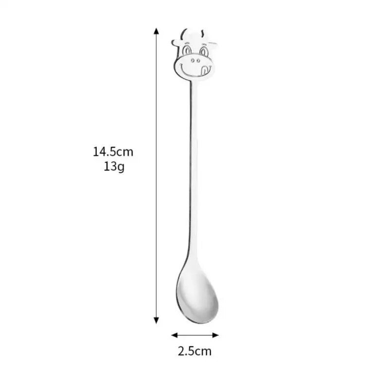 1vnt mielas kavos desertinis šaukštas šakutė nerūdijančio plieno maišymo šaukštas ledų pyrago priedai Virtuvės baro desertinis kavos indai