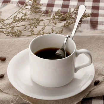 S-образна висяща чаша от неръждаема стомана Лъжица Ресторант Хотел Извита дръжка Въртяща се лъжица Кафе Мляко Чай Извита лъжица за смесване