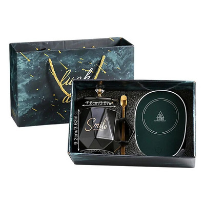 Išmanusis keramikinis puodelio šildytuvas puodelio padėkliuko šildytuvas termostatinis kavos šildymas elektrinis puodelio rinkinys Pienas arbatos šildymas vanduo Namų biuro dovana