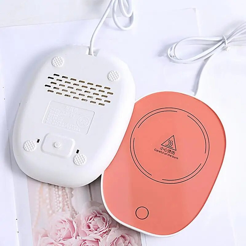 Išmanusis keramikinis puodelio šildytuvas puodelio padėkliuko šildytuvas termostatinis kavos šildymas elektrinis puodelio rinkinys Pienas arbatos šildymas vanduo Namų biuro dovana