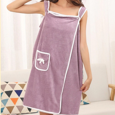 Nosivi ručnici za kupanje Ženska suknja za kupanje od koraljnog flisa Upijajući remen za hotelsku kućnu kupaonicu Ženski ogrtač Brzo sušeći ručnik