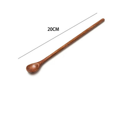 Drvena žlica s dugom drškom Kava Žličice za miješanje čaja Desert Med Juha Žličica Sigurnost Kuhinjsko posuđe Posuđe Posuđe