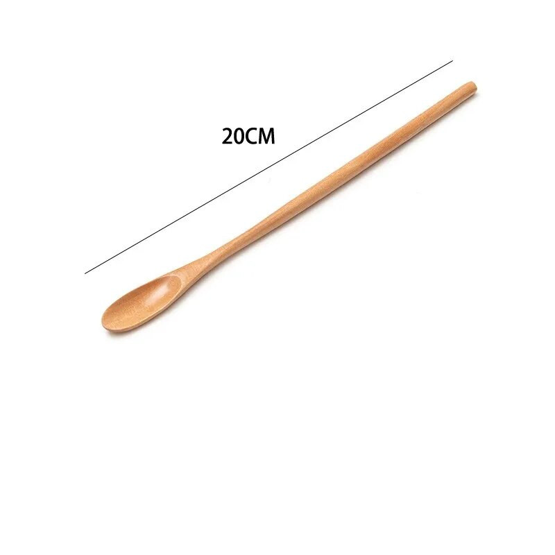 Drvena žlica s dugom drškom Kava Žličice za miješanje čaja Desert Med Juha Žličica Sigurnost Kuhinjsko posuđe Posuđe Posuđe