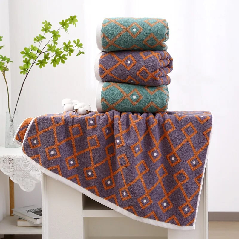 Novi muški, ženski pamučni ručnici za kupanje Veliki ručnici za plažu 70*140 cm Mekani ručnici za upijanje tuša u kupaonici