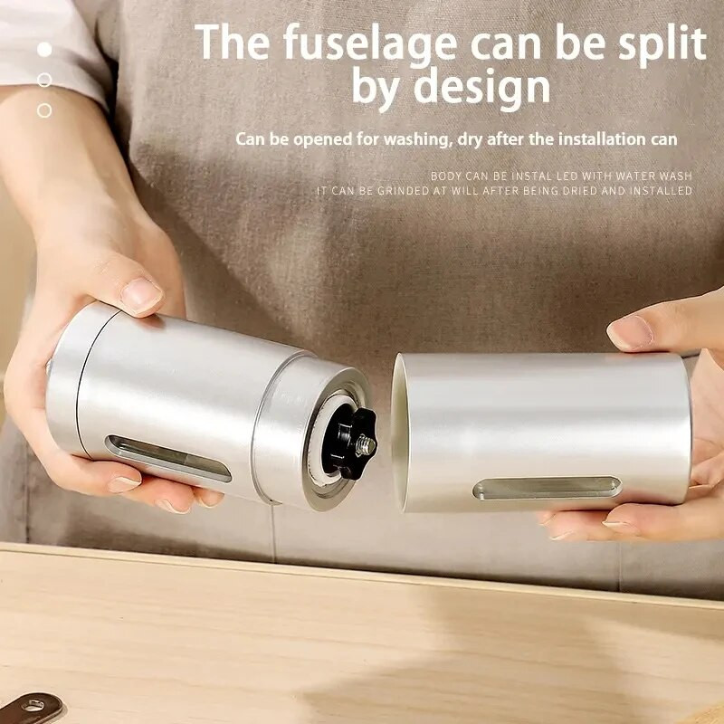 Prijenosni ručni mlin za kavu, ručni mlin za kavu, kućanski ručni aparat za kavu, ručni mlin, kuhinjski alati, alati za kavu