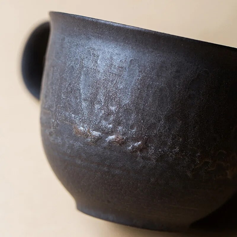 KuBac Dizajn Keramika Ručno izrađena u japanskom stilu Vintage retro šalica kave Poslijepodnevni čaj Set keramičkih šalica s pladnjem Drop dostava