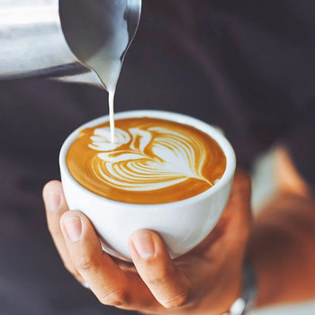 Кана за разпенване на кафе и мляко Latte Art Кана за разпенване на мляко Кана за измерване на неръждаема стомана Еспресо Бариста Инструмент Аксесоари за кафе