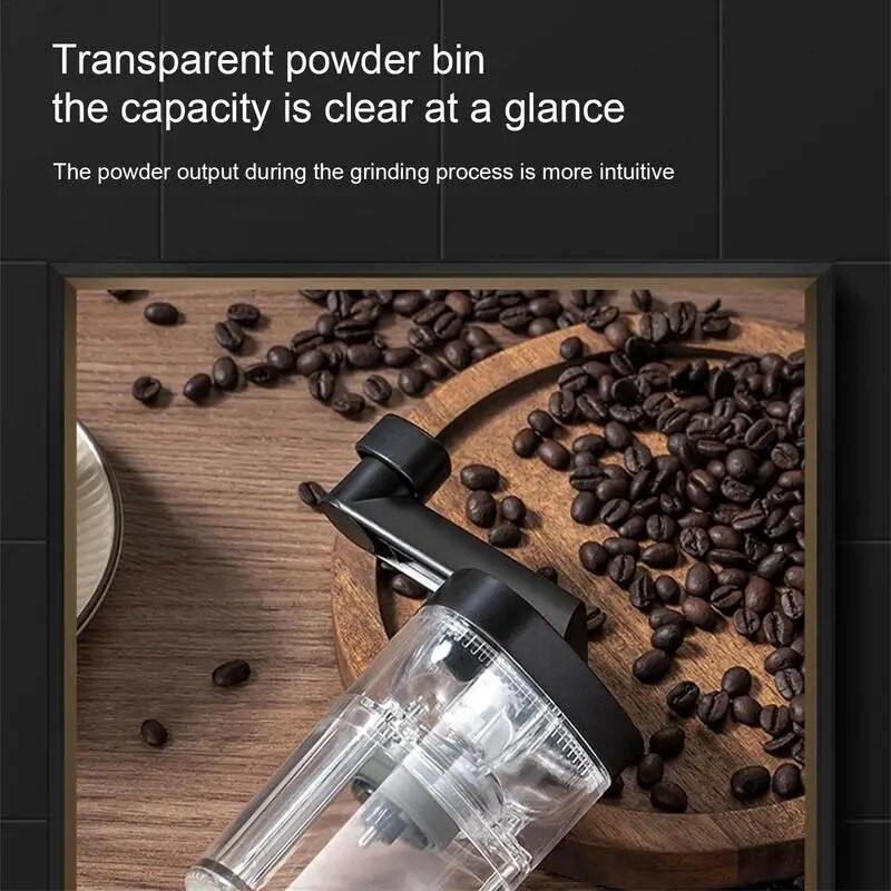 Ručni mlin za kavu za dom i vani, prijenosni mlin za espresso kavu, podesivi ručni brus, mljevenje zrna