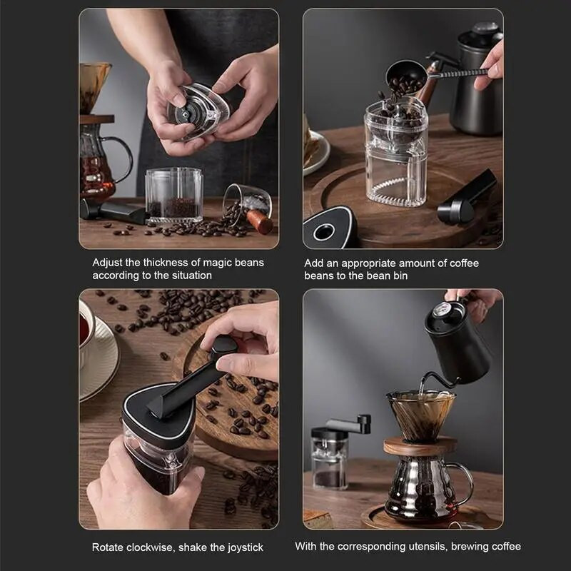 Ručni mlin za kavu za dom i vani, prijenosni mlin za espresso kavu, podesivi ručni brus, mljevenje zrna