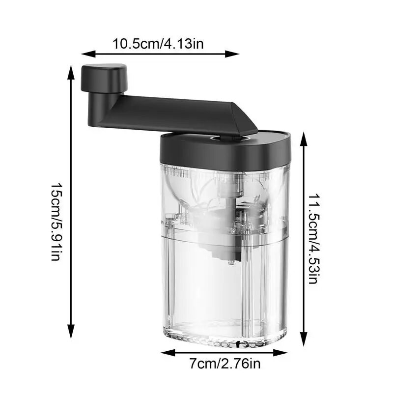 Ručni mlin za kavu za dom i vani, prijenosni mlin za espresso kavu, podesivi ručni brus, mljevenje zrna