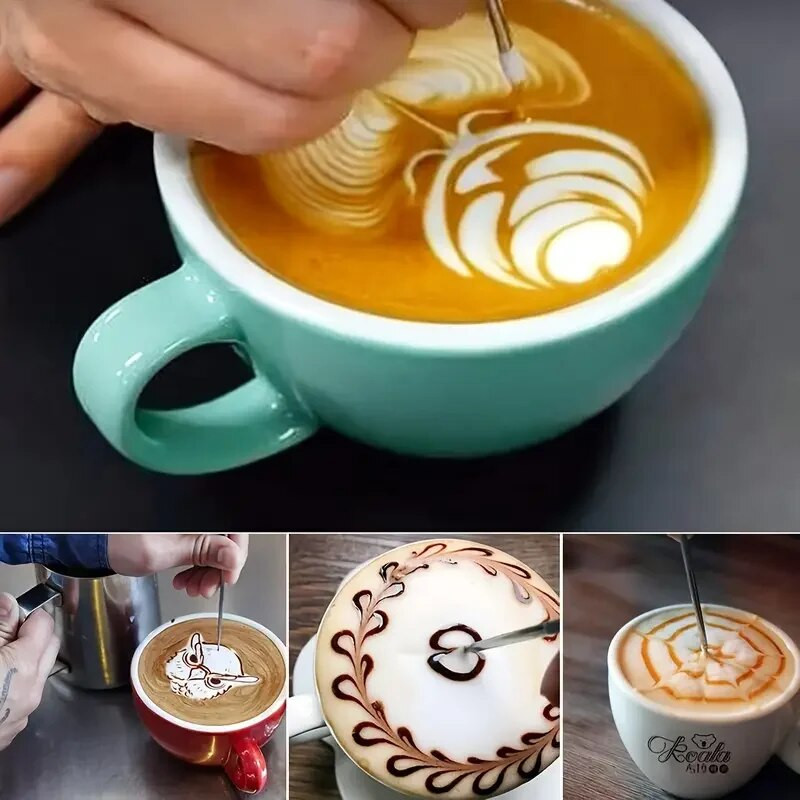 350/600/1000 мл Мляко Сметана Разпенваща Кана с мащаб Чаша за кафе от неръждаема стомана Кана за лате еспресо Чаша за капучино на пара