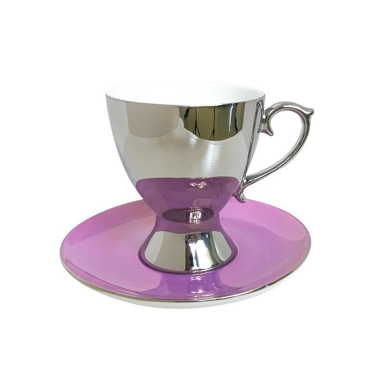 Чаша за кафе Комплекти чинийки Керамика Чаша за кафе Следобеден чай Чаша за чай Реколта Чаша за кафе с чиния Лъжица Домакински прибори за пиене