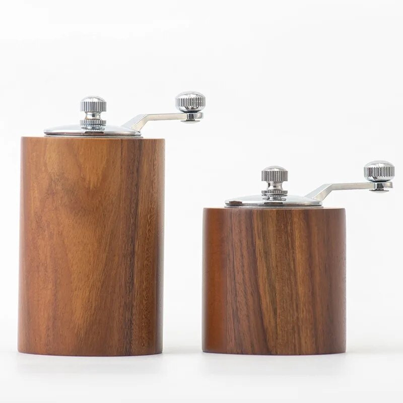 Drveni mlin za papar Ručni mlin za mljevenje lanenog sjemena Mlin za papar Podesiva krupnoća Kućna boca za mljevenje Ručni mlin za začine