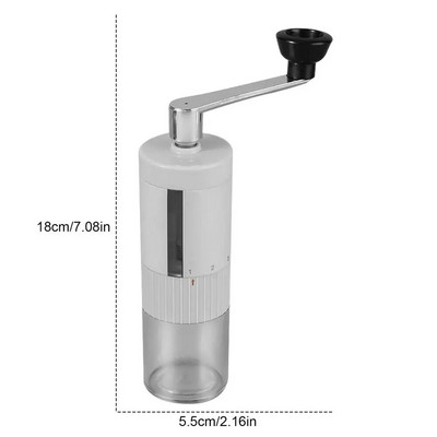 90 ml ručni mlin za kavu u zrnu, odvojivi, podesivi, 5 razina, prijenosni ručni mlin, ručna ručna ručna mlin za kavu, kuhinjski alat